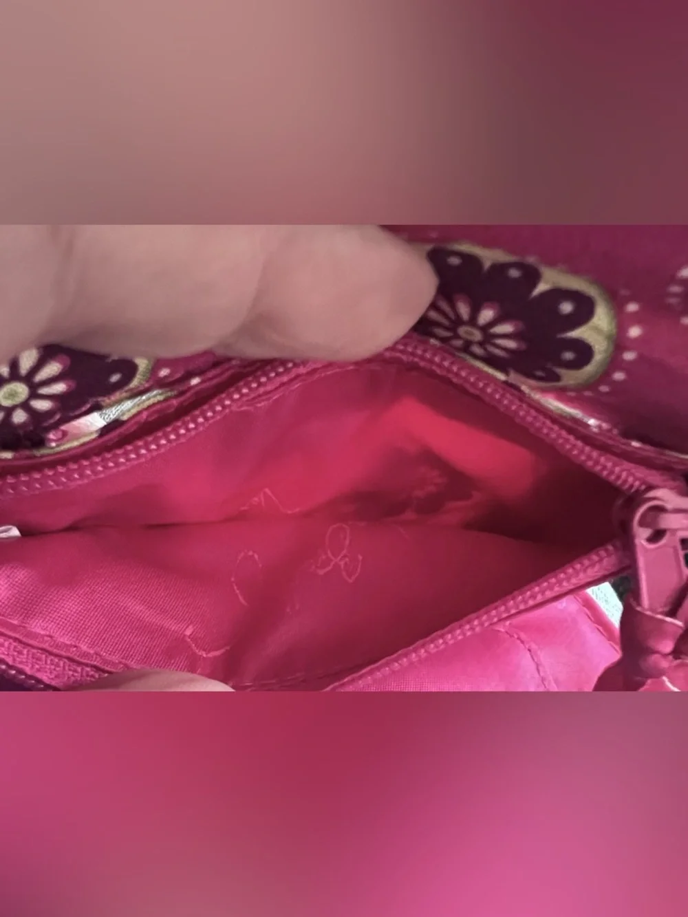 Vera Bradley Pink Floral Quilted Wallet with Silver Turn-Lock NWOT - Picture 6 of 6